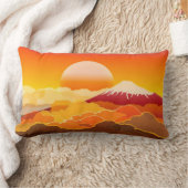Mt.FUJI & SUNSET Lumbar Kussen Japan (Deken)