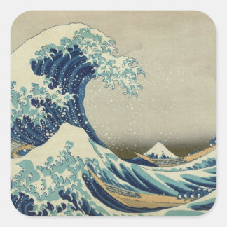 Mt. Fuji uitzicht 01 Vierkante Sticker