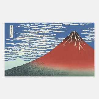 Mt. Fuji uitzicht 02 Rechthoekige Sticker