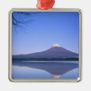 Mt. Fuji vanaf Motosu Lake, Yamanashi, Japan Metalen Ornament