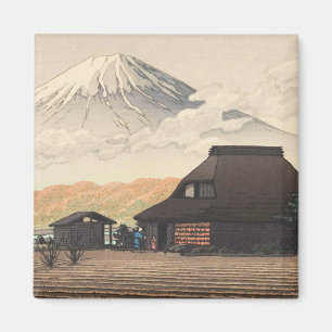 Mt. Fuji vanuit Narusawa Hasui Kawase shin hanga k Magneet