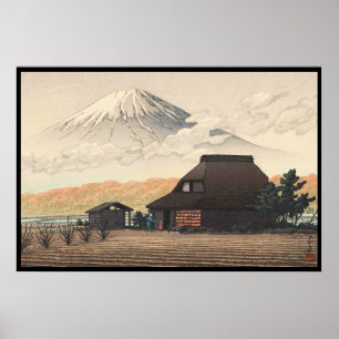 Mt. Fuji vanuit Narusawa Hasui Kawase shin hanga k Poster