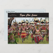 Mt Hagen Festival in Papoea-Nieuw-Guinea Briefkaart (Voorkant / Achterkant)