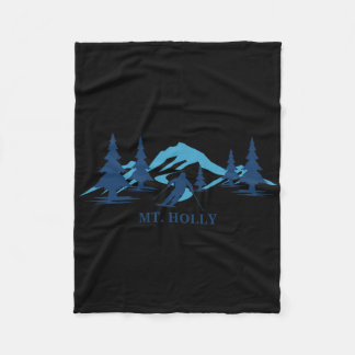 Mt. Holly Michigan Skigebied Skiën Skiloper  Fleece Deken