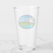 Mt. Hood glazen droogtrommel (Achterkant)