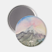 Mt. Hood - Magnet de lever du soleil (Recto/Verso)