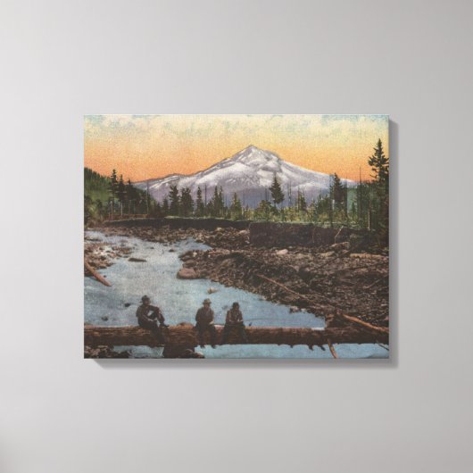Mt. Hood, Oregon Canvas Afdruk (Voorkant)