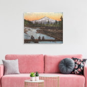 Mt. Hood, Oregon Canvas Afdruk (Insitu (Woonkamer))