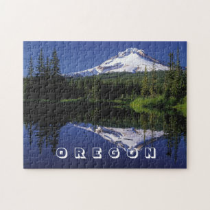 Mt. Hood, Oregon, meerreflectie landschapsfoto Legpuzzel