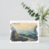 Mt Hood Oregon Original Prints Dolores Egger Briefkaart (Staand voorkant)