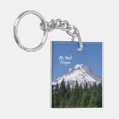 Mt. Hood Oregon Ski Bowl Sleutelhanger (Voorkant Links)