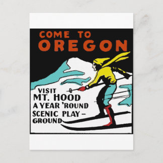 MT. HOOD OREGON - VINTAGE TRAVEL BRIEFKAART