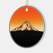 Mt Hood-Ornament Keramisch Ornament (Links)
