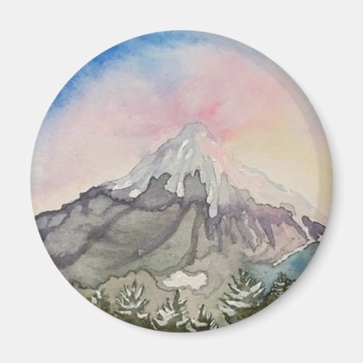 Mt. Hood Sunrise Magnet Magneet (Voorkant)