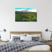 Mt. Hood uit de Hood River ValleyHood, OF Canvas Afdruk (Insitu (Slaapkamer))