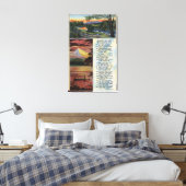 Mt. Hood uit het Uitzicht van het Lost Lake Canvas Afdruk (Insitu (Slaapkamer))