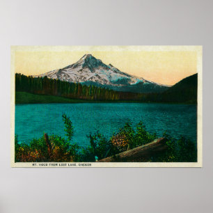 Mt. Hood uit Lost Lake, ORMt. Hout, OF Poster