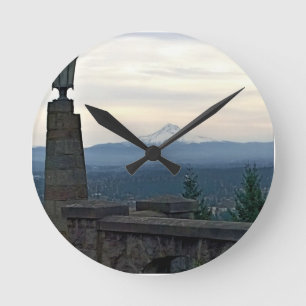 Mt. Hood uit Rocky Butte, Portland, Oregon Ronde Klok