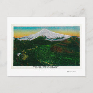 Mt. Hood uit Sandy River, ORMt. Hout, OF Briefkaart