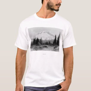 Mt. Hood Uitzicht uit Camp Foto van de regering T-shirt
