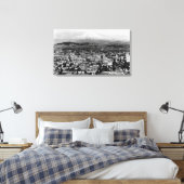 Mt. Hood Uitzicht uit Portland, foto van Oregon Canvas Afdruk (Insitu (Slaapkamer))