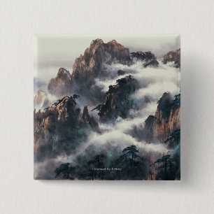 MT. HUANG SHAN VIERKANTE BUTTON 5,1 CM