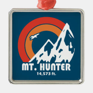 Mt. Hunter Alaska Sun Eagle Metalen Ornament