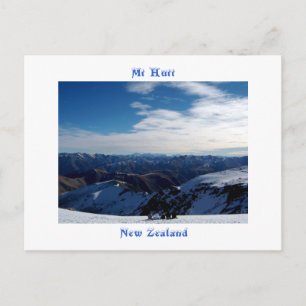 Mt Hutt, Nieuw-Zeeland Briefkaart