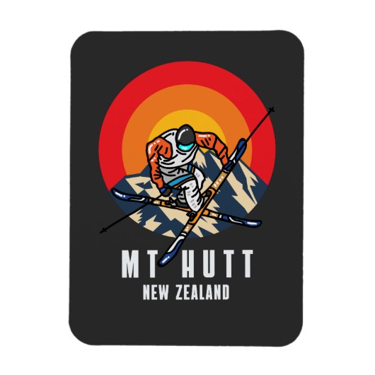 Mt Hutt Nieuw-Zeeland Magneet (Verticaal)