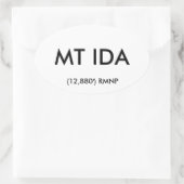 MT IDA ovale Sticker (Tas)
