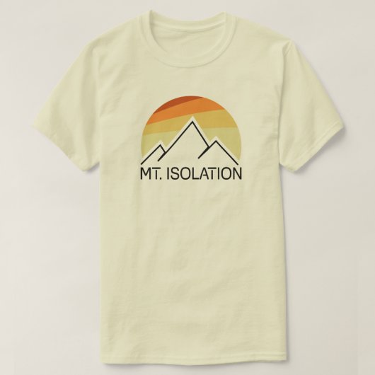Mt. Isolation New Hampshire Retro T-shirt (Design voorkant)