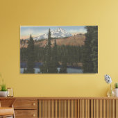 Mt. Jefferson, Oregon - Uitzicht van het meer van  Canvas Afdruk (Insitu (Woonkamer))
