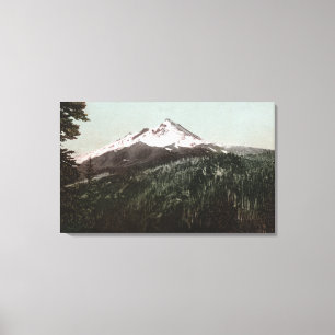 Mt. Jefferson, Uitzicht van het Oregon-gebergte Canvas Afdruk