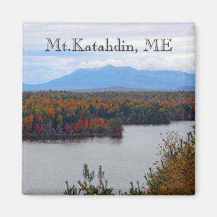 Mt. Katahdin in Herfst Magnet Magneet
