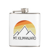 Mt. Kilimanjaro Retro Heupfles (Voorkant)