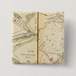 Mt. Kisco, New York 2 Vierkante Button 5,1 Cm