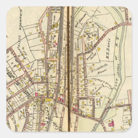 Mt. Kisco, New York Vierkante Sticker (Voorkant)