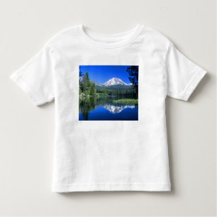 Mt. Lassen stijgt boven Manzanita Lake Kinder Shirts