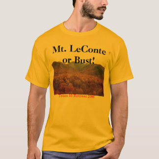 mt leconte 1, Mt. LeConte of Bust!, Team 53 Ret... T-shirt