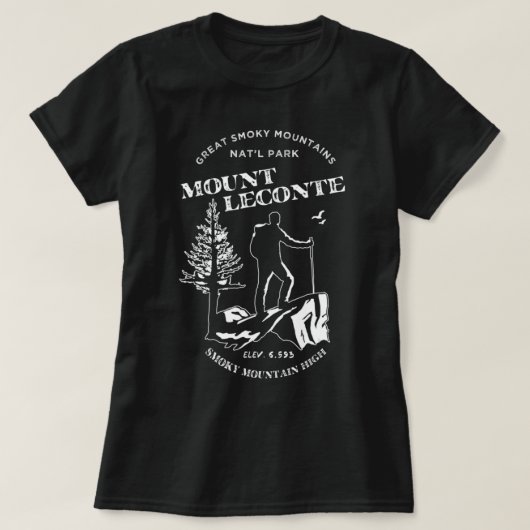 Mt Leconte Great Smoky Mountains T-shirt (Design voorkant)