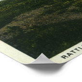 Mt. Major Aerial Uitzicht of Rattlesnake Island Poster (Hoek)