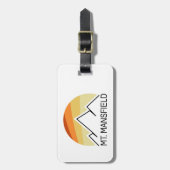 Mt. Mansfield Retro Bagagelabel (Voorkant verticaal)