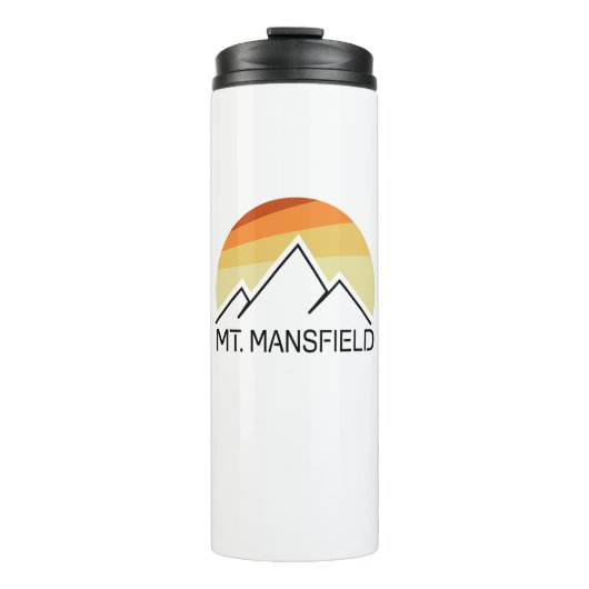 Mt. Mansfield Retro Thermosbeker (Voorkant)