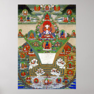 Mt. Meru en het boeddhistische universum Poster