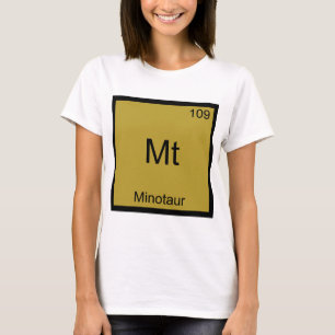 Mt - Minotaur Grappig Chemie Element Symbool T-shi T-shirt