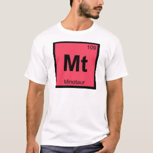 Mt - Minotaurus Grieks Scheikunde Periodiek Systee T-shirt