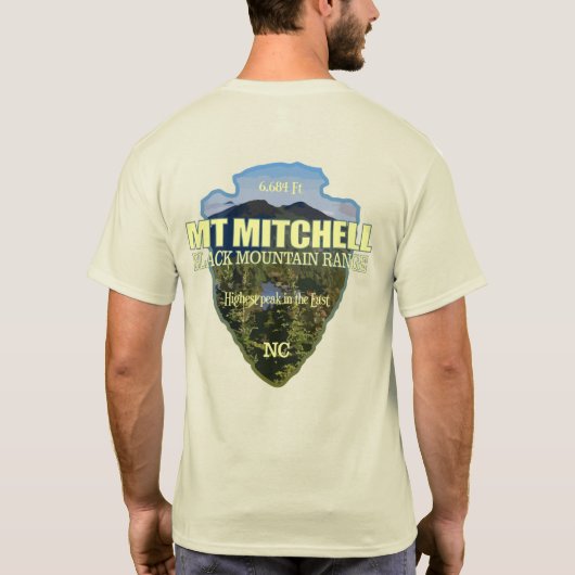 Mt Mitchell (pijlpunt) T-shirt (Achterkant)
