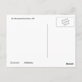 Mt. Monadnock uit Keene Briefkaart (Achterkant)