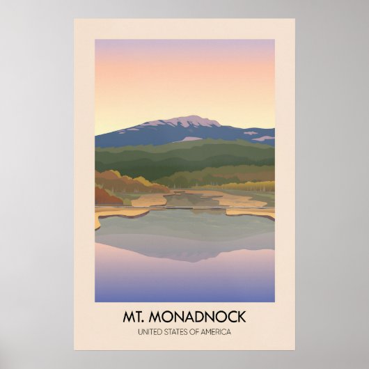 Mt Monadnock VS Reisposter Poster (Voorkant)