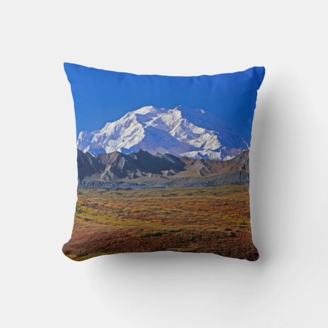 Mt. Nationaal Park McKinley Denali, Alaska Kussen (Voorkant)